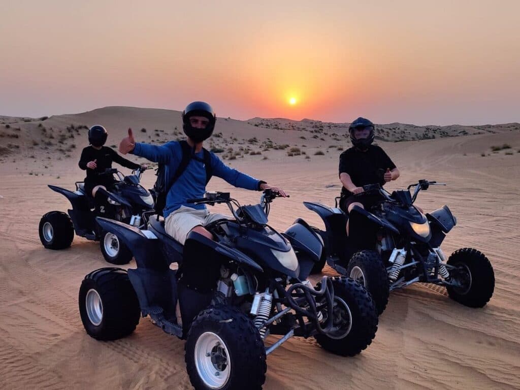 Evening desert safari